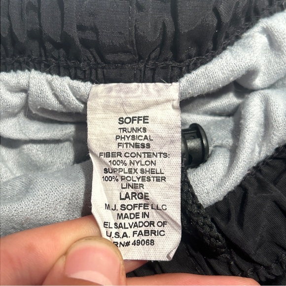 Sofee Original Army PT Training Shorts Physical Fitness Black Silver Large - Picture 5 of 11